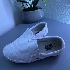 white checkered vans